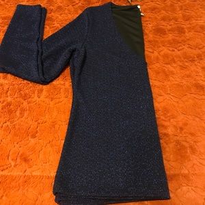 H & M Blue Metallic Long Sleeve Shirt